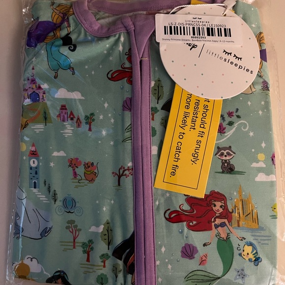 Little Sleepies Disney Princess Dreams Zippy 6-12months